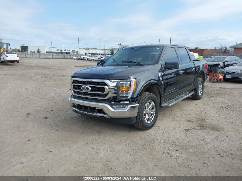 2022 Ford F150 Supercrew VIN: 1FTFW1E82NFB09707 Lot: 12000222