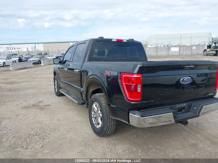 2022 Ford F150 Supercrew VIN: 1FTFW1E82NFB09707 Lot: 12000222