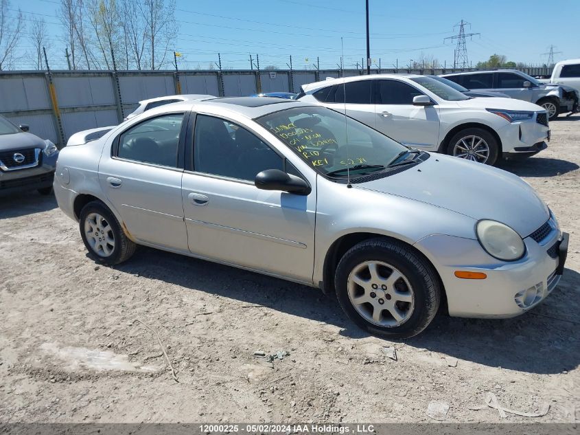 2004 Chrysler Neon VIN: 1B3AS56C74D628439 Lot: 12000225