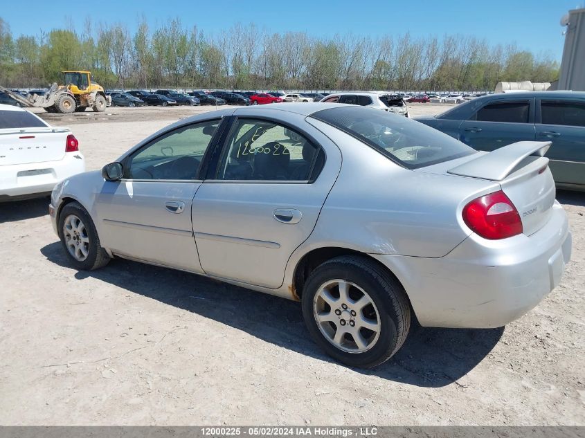 2004 Chrysler Neon VIN: 1B3AS56C74D628439 Lot: 12000225