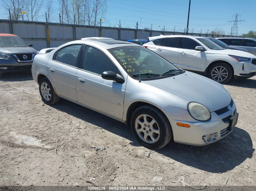 2004 Chrysler Neon VIN: 1B3AS56C74D628439 Lot: 12000225