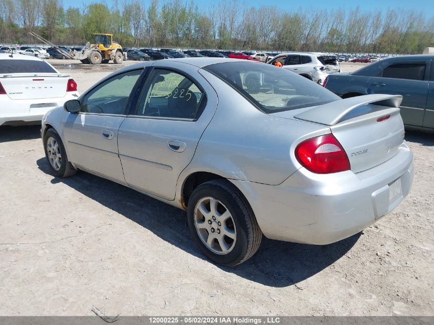 2004 Chrysler Neon VIN: 1B3AS56C74D628439 Lot: 12000225