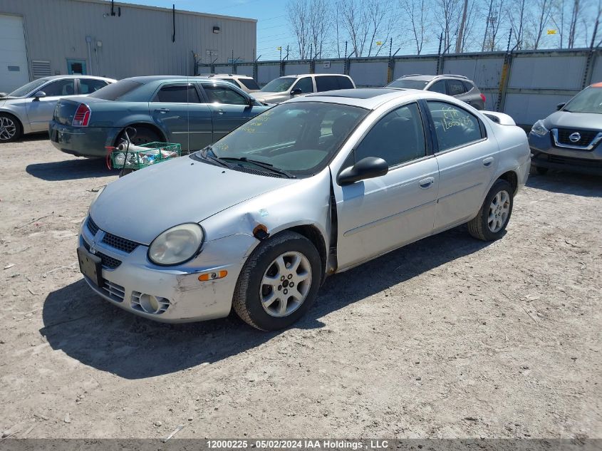 2004 Chrysler Neon VIN: 1B3AS56C74D628439 Lot: 12000225