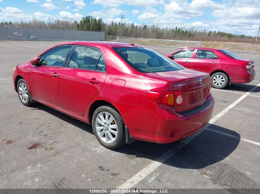 2009 Toyota Corolla Le VIN: 2T1BU40E39C019726 Lot: 12000230