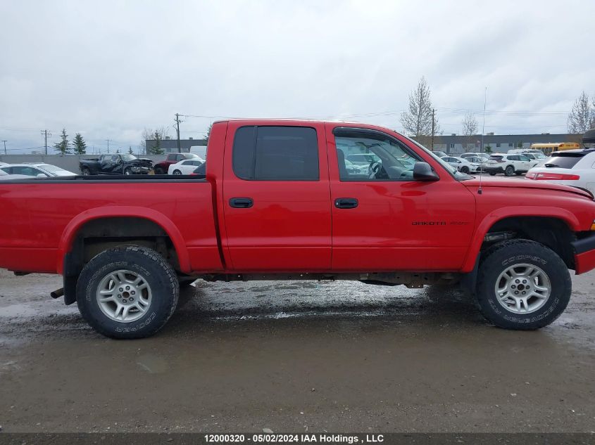 2002 Dodge Dakota VIN: 1B7HG38N62S657649 Lot: 12000320