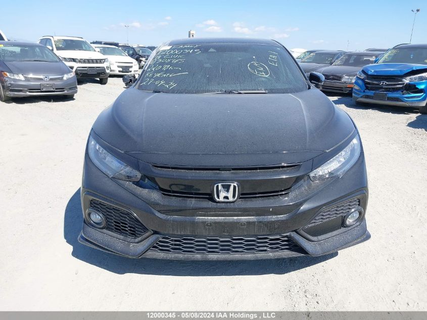 2018 Honda Civic Hatchback VIN: SHHFK7G91JU308975 Lot: 12000345