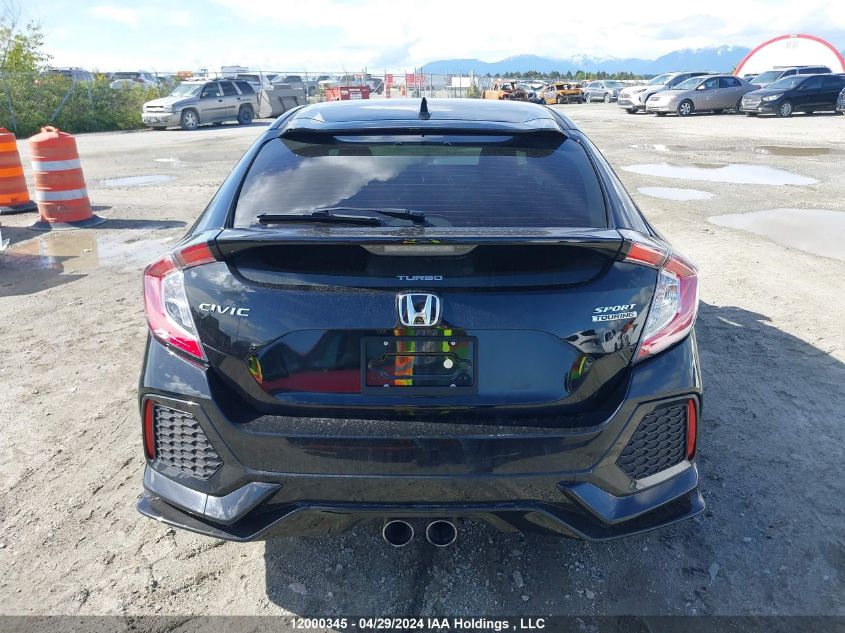 2018 Honda Civic Hatchback VIN: SHHFK7G91JU308975 Lot: 12000345