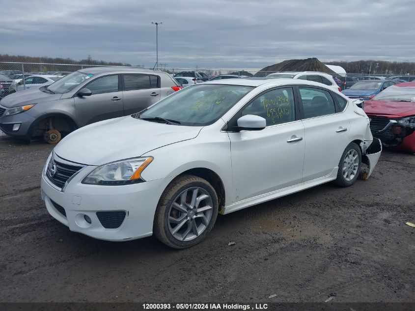 2015 Nissan Sentra S/Sv/Sr/Sl VIN: 3N1AB7APXFL655042 Lot: 12000393