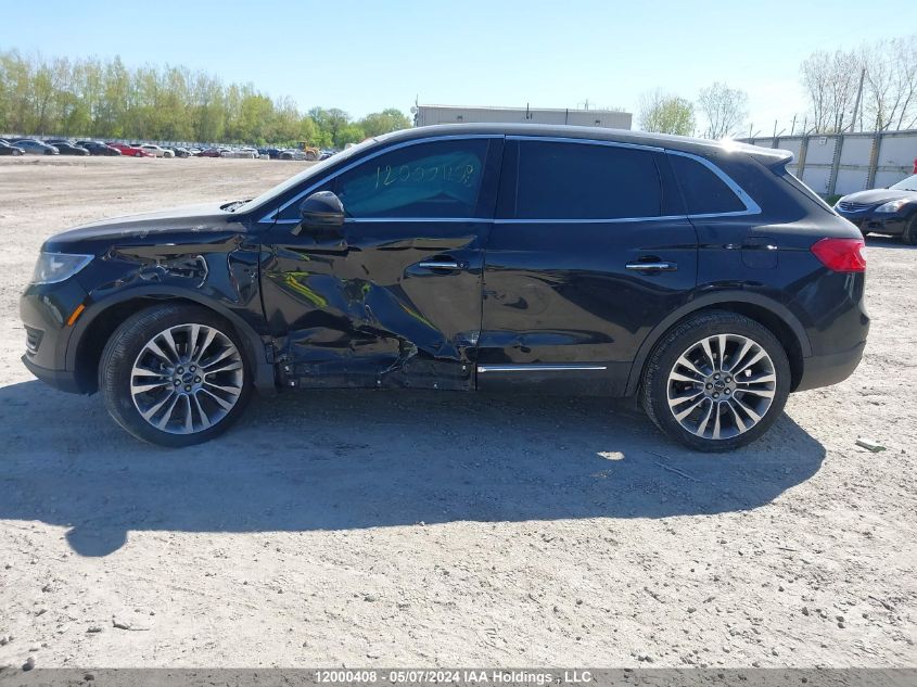 2016 Lincoln Mkx Reserve VIN: 2LMTJ8LR9GBL86347 Lot: 12000408
