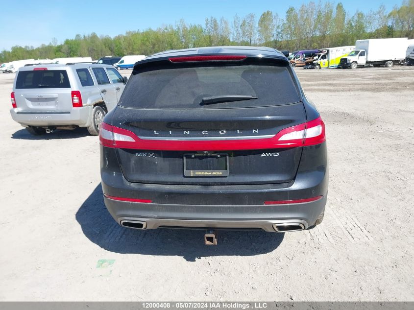 2016 Lincoln Mkx Reserve VIN: 2LMTJ8LR9GBL86347 Lot: 12000408