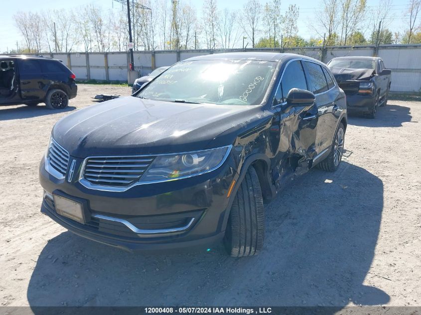 2016 Lincoln Mkx Reserve VIN: 2LMTJ8LR9GBL86347 Lot: 12000408