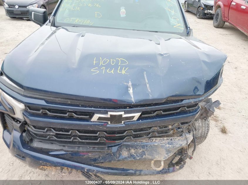 2022 Chevrolet Silverado 1500 VIN: 1GCUDEED6NZ554676 Lot: 12000437