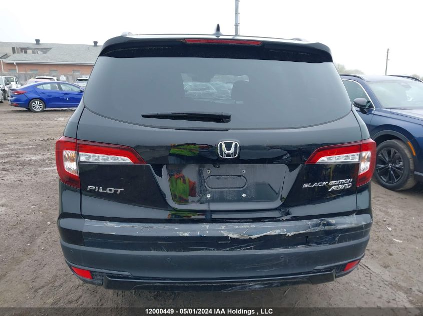 2022 Honda Pilot Elite VIN: 5FNYF6H06NB505378 Lot: 12000449