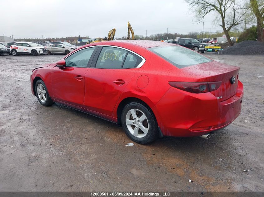 2021 Mazda Mazda3 VIN: JM1BPAB77M1333574 Lot: 12000501