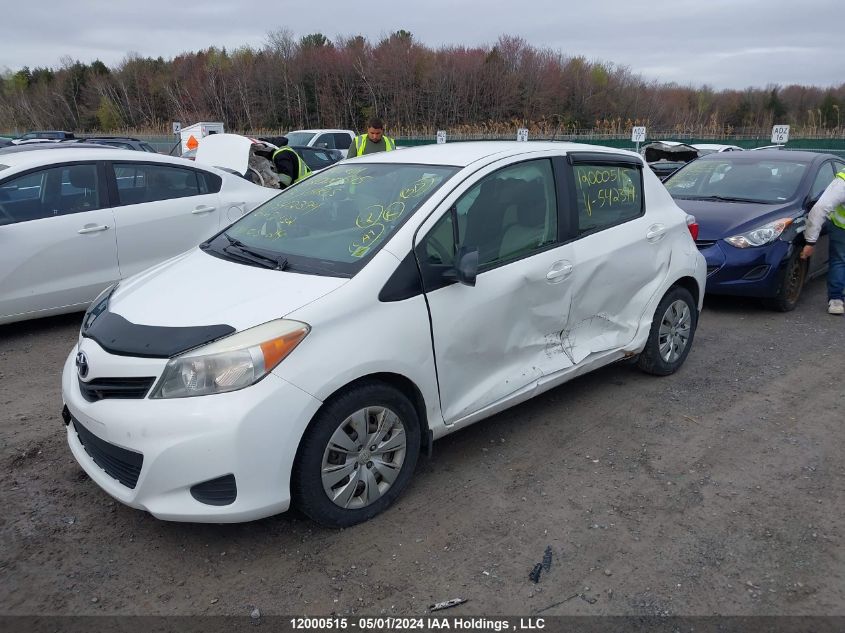 2013 Toyota Yaris Le VIN: JTDKTUD31DD542394 Lot: 12000515