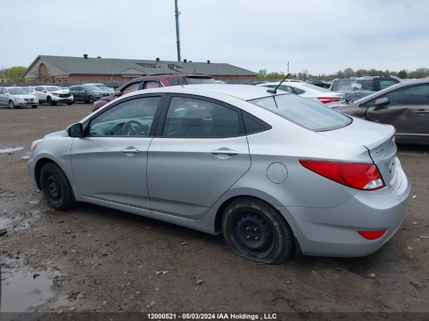 2015 Hyundai Accent Gls VIN: KMHCT4AE6FU827729 Lot: 12000521