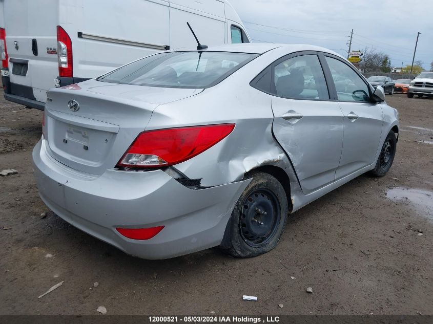 2015 Hyundai Accent Gls VIN: KMHCT4AE6FU827729 Lot: 12000521