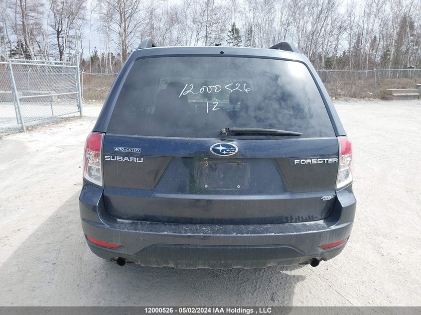 2012 Subaru Forester 2.5X VIN: JF2SHCBC3CH406081 Lot: 12000526