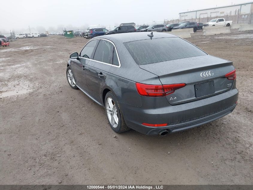 2017 Audi A4 VIN: WAUFNAF48HN028233 Lot: 12000544