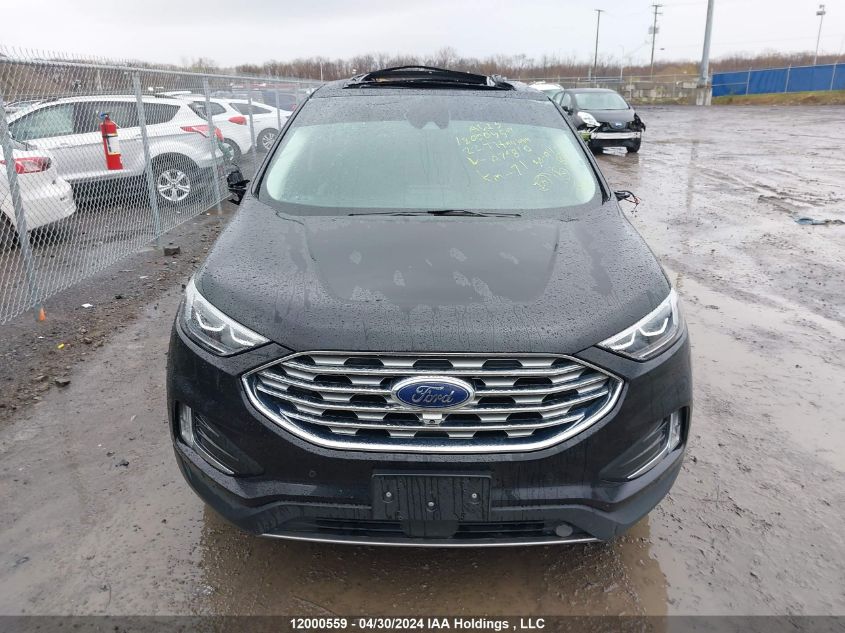 2022 Ford Edge Titanium VIN: 2FMPK4K93NBA79810 Lot: 12000559