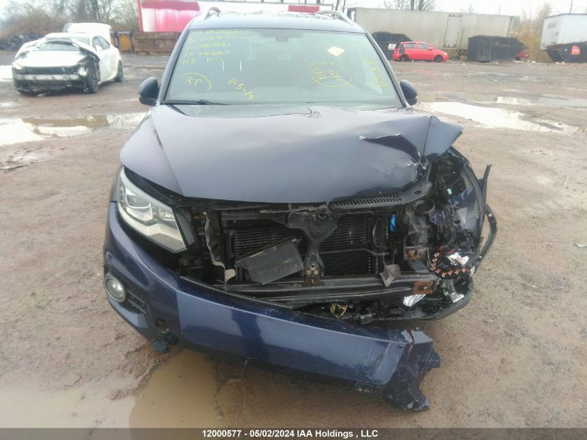 2017 Volkswagen Tiguan VIN: WVGLV7AX8HK040891 Lot: 12000577