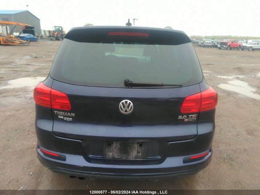 2017 Volkswagen Tiguan VIN: WVGLV7AX8HK040891 Lot: 12000577