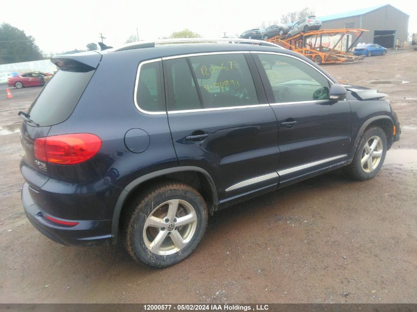 2017 Volkswagen Tiguan VIN: WVGLV7AX8HK040891 Lot: 12000577