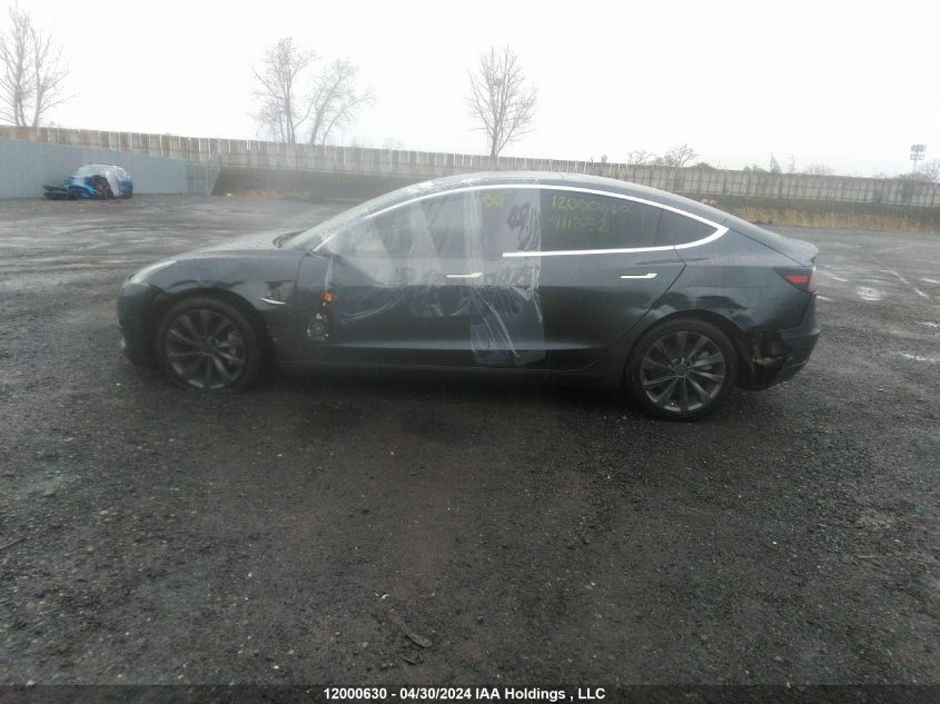 2019 Tesla Model 3 VIN: 5YJ3E1EA4KF411332 Lot: 12000630