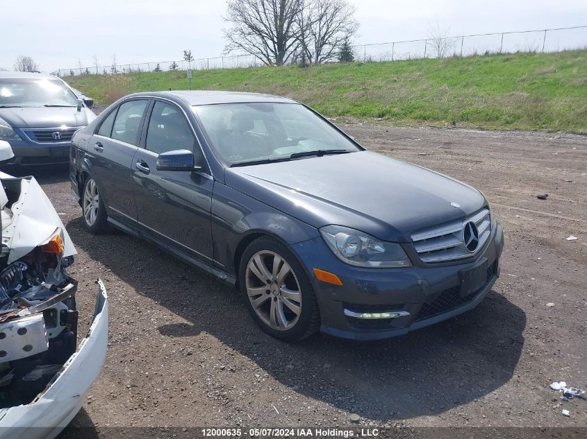 2013 Mercedes-Benz C-Class VIN: WDDGF8AB9DG106140 Lot: 12000635