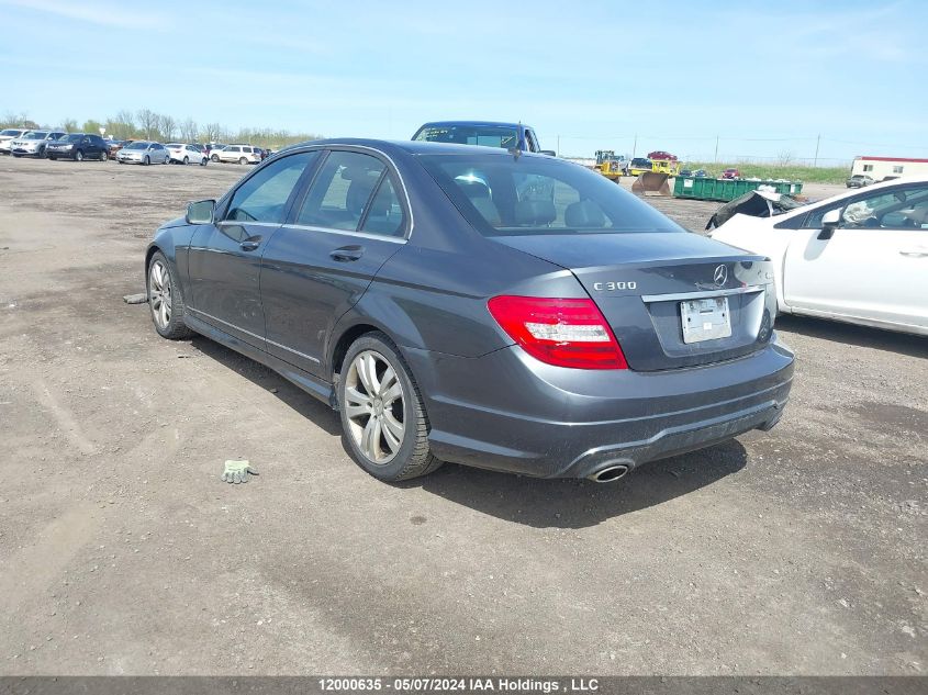 2013 Mercedes-Benz C-Class VIN: WDDGF8AB9DG106140 Lot: 12000635