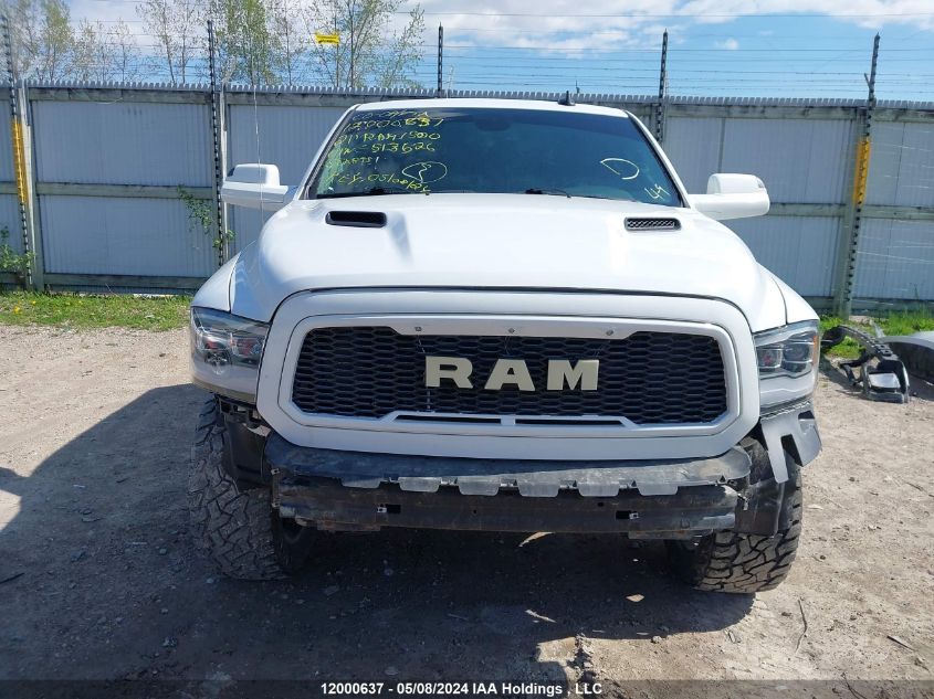 2021 Ram 1500 Classic Tradesman VIN: 3C6RR7KT0MG513626 Lot: 12000637