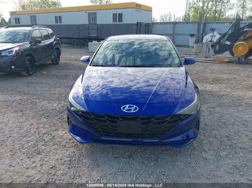 2022 Hyundai Elantra Sel VIN: KMHLM4AG5NU230021 Lot: 12000656