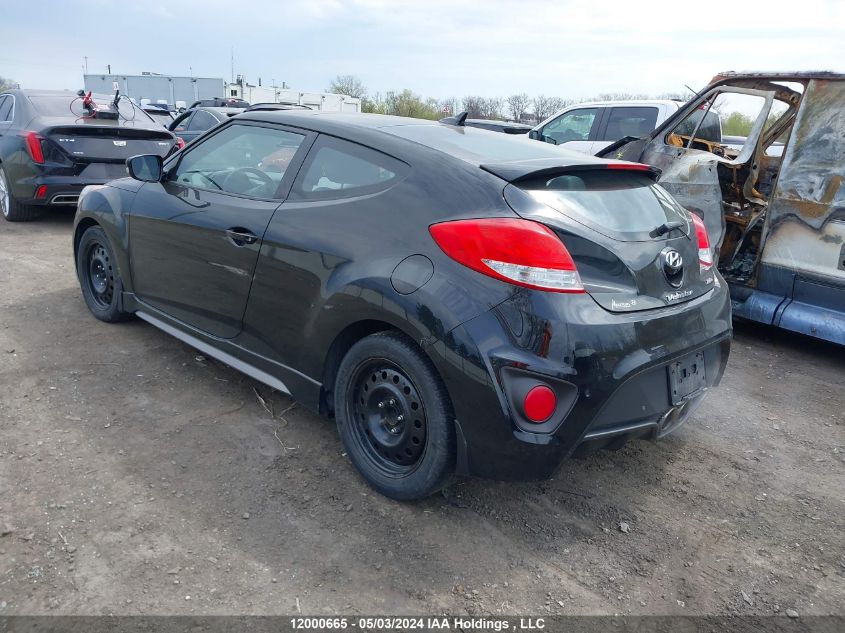 2014 Hyundai Veloster Turbo VIN: KMHTC6AEXEU192556 Lot: 12000665