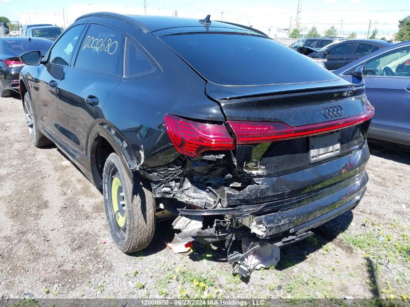 2022 Audi E-Tron Sportback VIN: WA13AAGE6NB044446 Lot: 12000680
