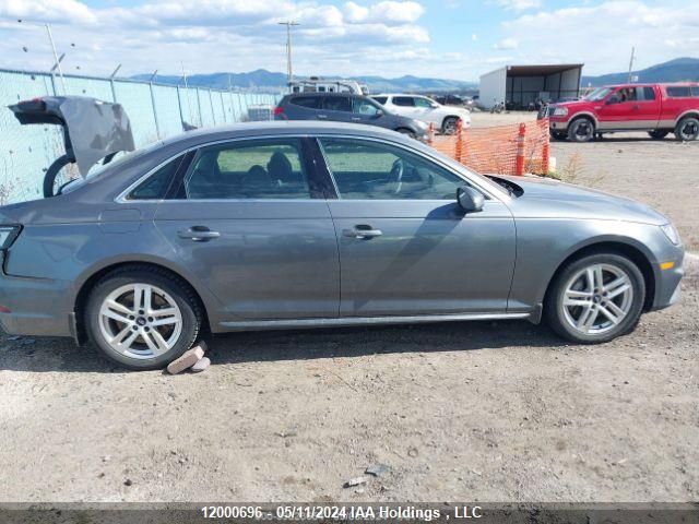 2018 Audi A4 Sedan VIN: WAUCNAF43JN009422 Lot: 12000696