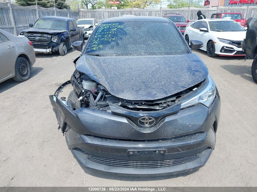 2018 Toyota C-Hr VIN: NMTKHMBX8JR034431 Lot: 12000726