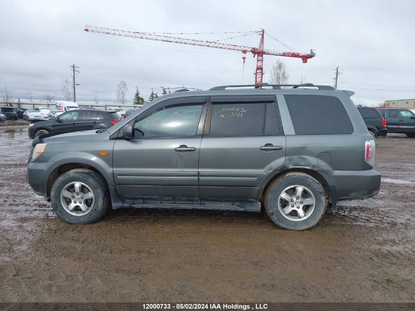 2008 Honda Pilot VIN: 5FNYF18668B009816 Lot: 12000733