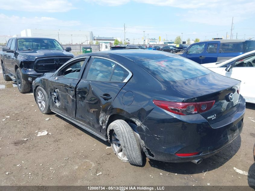 2019 Mazda Mazda3 VIN: JM1BPBCM2K1127246 Lot: 12000734