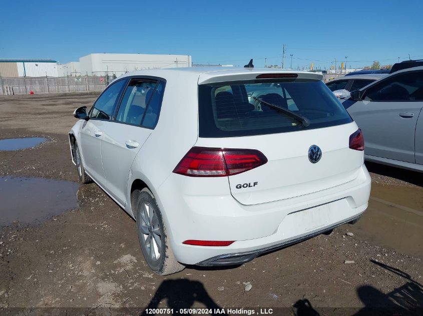 2019 Volkswagen Golf VIN: 3VWG57AU1KM026145 Lot: 12000751