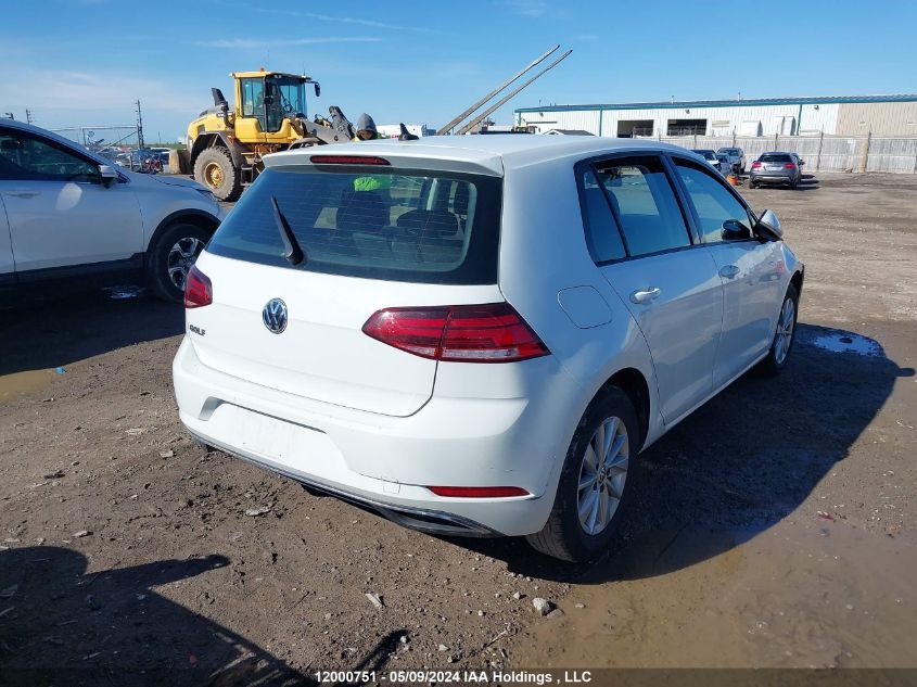 2019 Volkswagen Golf VIN: 3VWG57AU1KM026145 Lot: 12000751