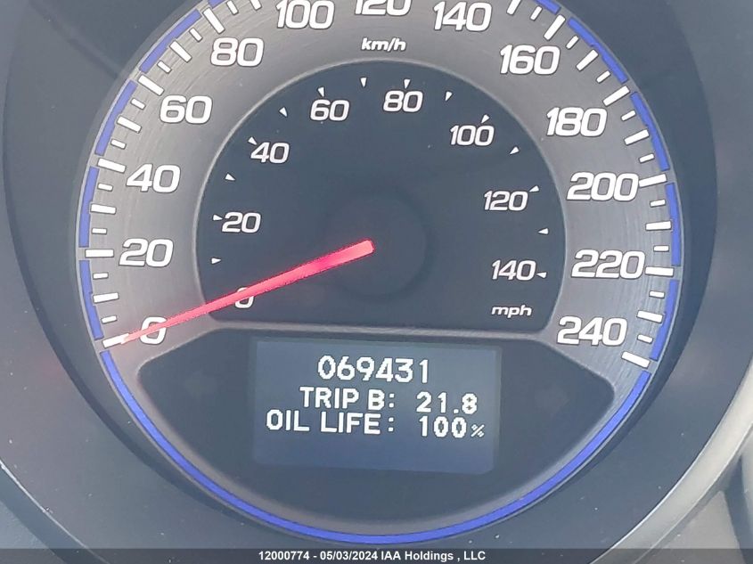 2008 Acura Tl VIN: 19UUA66278A801414 Lot: 12000774