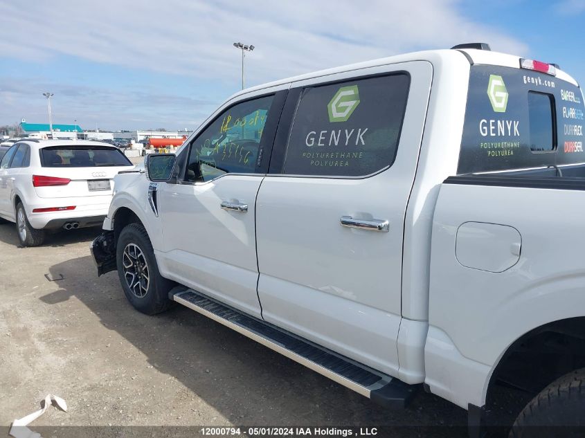 2022 Ford F150 Supercrew VIN: 1FTEW1EP0NFA35156 Lot: 12000794