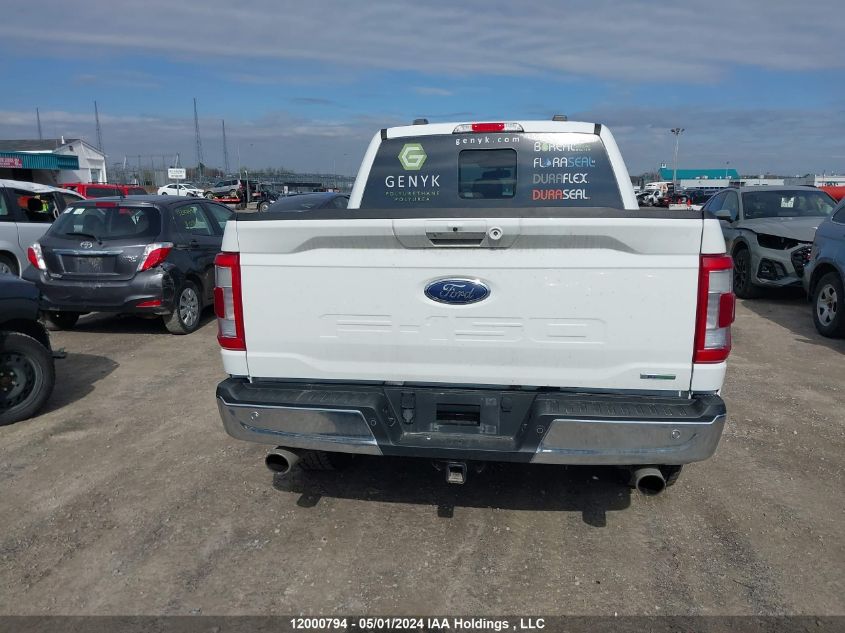 2022 Ford F150 Supercrew VIN: 1FTEW1EP0NFA35156 Lot: 12000794