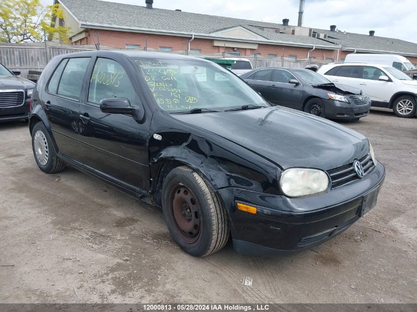 2002 Volkswagen Golf VIN: 9BWFK21J224063352 Lot: 12000813