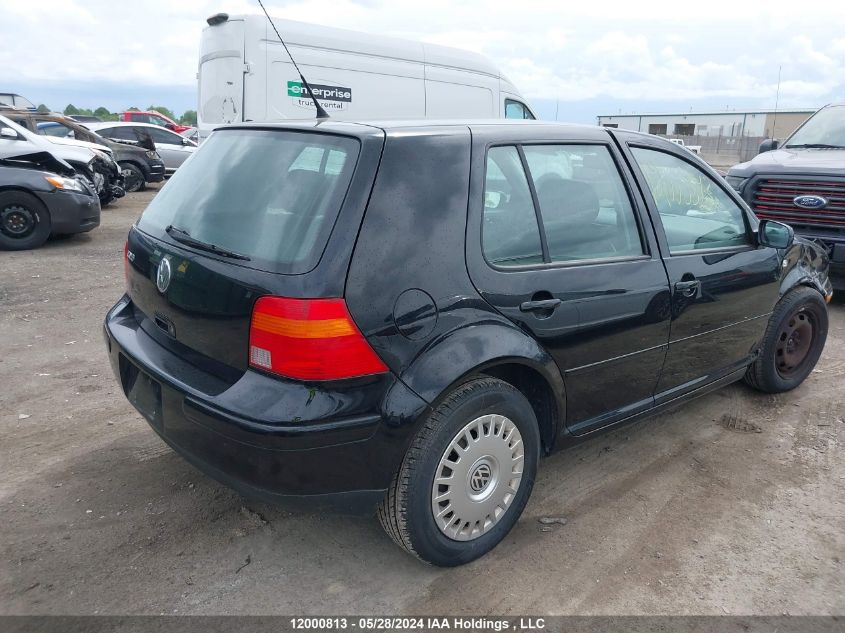 2002 Volkswagen Golf VIN: 9BWFK21J224063352 Lot: 12000813