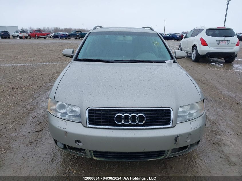 2004 Audi A4 VIN: WAUVC68E24A043901 Lot: 12000834