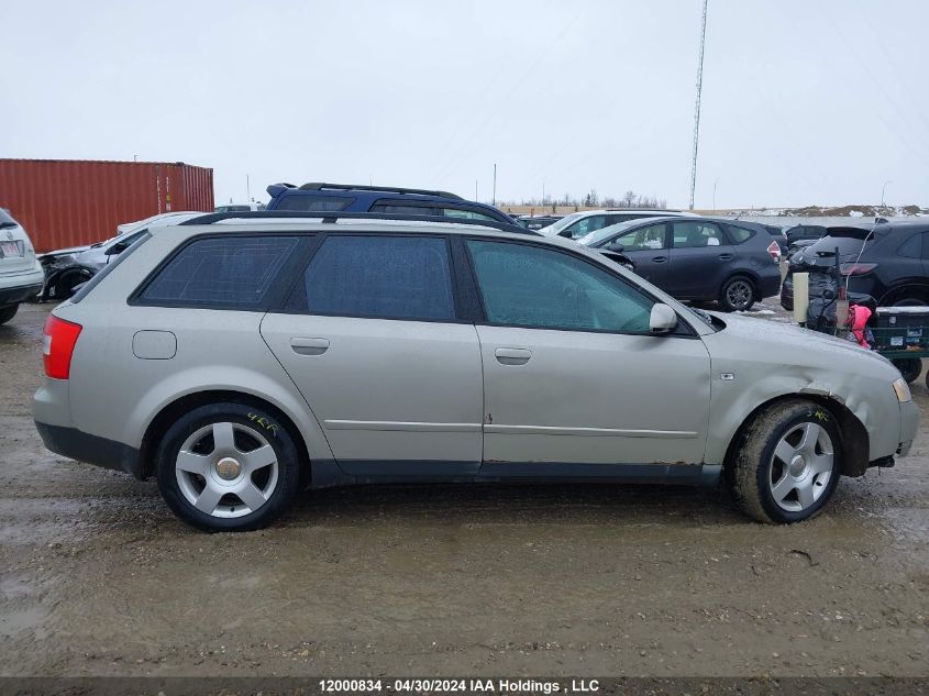 2004 Audi A4 VIN: WAUVC68E24A043901 Lot: 12000834