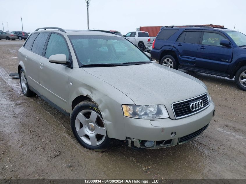 2004 Audi A4 VIN: WAUVC68E24A043901 Lot: 12000834