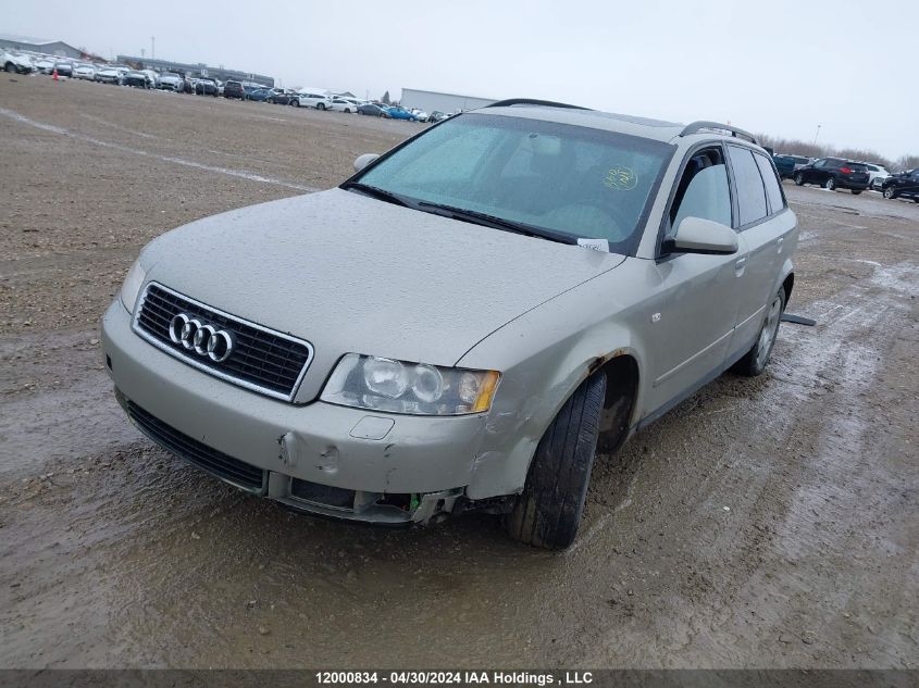 2004 Audi A4 VIN: WAUVC68E24A043901 Lot: 12000834