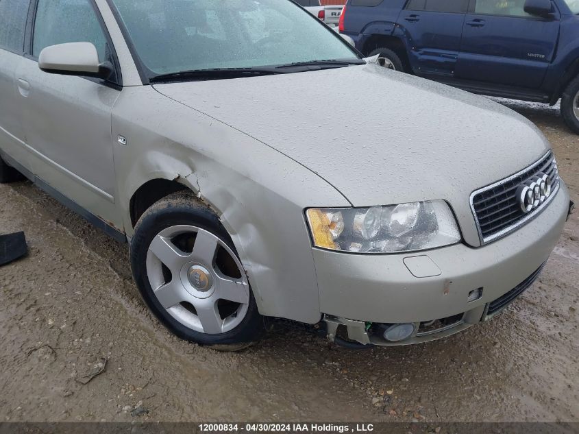 2004 Audi A4 VIN: WAUVC68E24A043901 Lot: 12000834